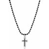 S'Agapõ Korálkový pánsky náhrdelník s krížikom Charisma SHS02 S'Agapõ Korálkový pánsky náhrdelník s krížikom Charisma SHS02