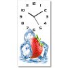 Nástenné hodiny tiché Jahoda a ľad 30x60 cm Nástenné hodiny tiché Jahoda a ľad 30x60 cm