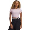 Dámske tričko Under Armour, RIVAL RIB BABY TEE Ružová,Čierna, M Dámske tričko Under Armour, RIVAL RIB BABY TEE Ružová,Čierna, M