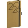 NOTIQUE Vreckový diár Ajax 2026, zlatý, 9 x 15,5 cm NOTIQUE Vreckový diár Ajax 2026, zlatý, 9 x 15,5 cm