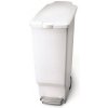 Simplehuman úzky pedálový 40 l biely