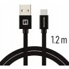 Swissten 71521201 USB - USB-C, 1,2m, černý Swissten 71521201 USB - USB-C, 1,2m, černý