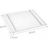 SPECTRUM LED - ALGINE LINE LED panel 44W 120LM/W IP20 600X600MM 230V Neutrálna biela / 4000°K - Biely SPECTRUM LED - ALGINE LINE LED panel 44W 120LM/W IP20 600X600MM 230V Neutrálna biela / 4000°K - Biely