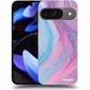 Picasee silikónový čierny obal pre Google Pixel 9 - Pink liquid Picasee silikónový čierny obal pre Google Pixel 9 - Pink liquid