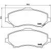 BREMBO Sada brzdových doštičiek P 11 022 BREMBO Sada brzdových doštičiek P 11 022