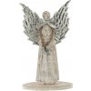 J-Line by Jolipa Drevený anjel zo striebornými kriedly - 18*31*2cm - J-Line by Jolipa J-Line by Jolipa Drevený anjel zo striebornými kriedly - 18*31*2cm - J-Line by Jolipa