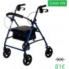 Rehafund Rf-610/n chodítko 4-kolesové pre seniorov modré Rehafund Rf-610/n chodítko 4-kolesové pre seniorov modré