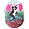 Vreckové zrkadlo s mačkou na bicykli - 4 varianty Farba: černo-bílá kočka Vreckové zrkadlo s mačkou na bicykli - 4 varianty Farba: černo-bílá kočka