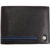SEGALI Pánska kožená peňaženka 27531152007 čierna - modrá