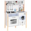 ECOTOYS 7271 Detská drevená kuchynka so zvukmi, LED svetlami, rúrou, práčkou a príslušenstvom ECOTOYS 7271 Detská drevená kuchynka so zvukmi, LED svetlami, rúrou, práčkou a príslušenstvom