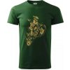 Dirt bike vintage - Klasické pánske tričko vyššej gramáže - 2XL ( Fľaškovozelená ) Dirt bike vintage - Klasické pánske tričko vyššej gramáže - 2XL ( Fľaškovozelená )
