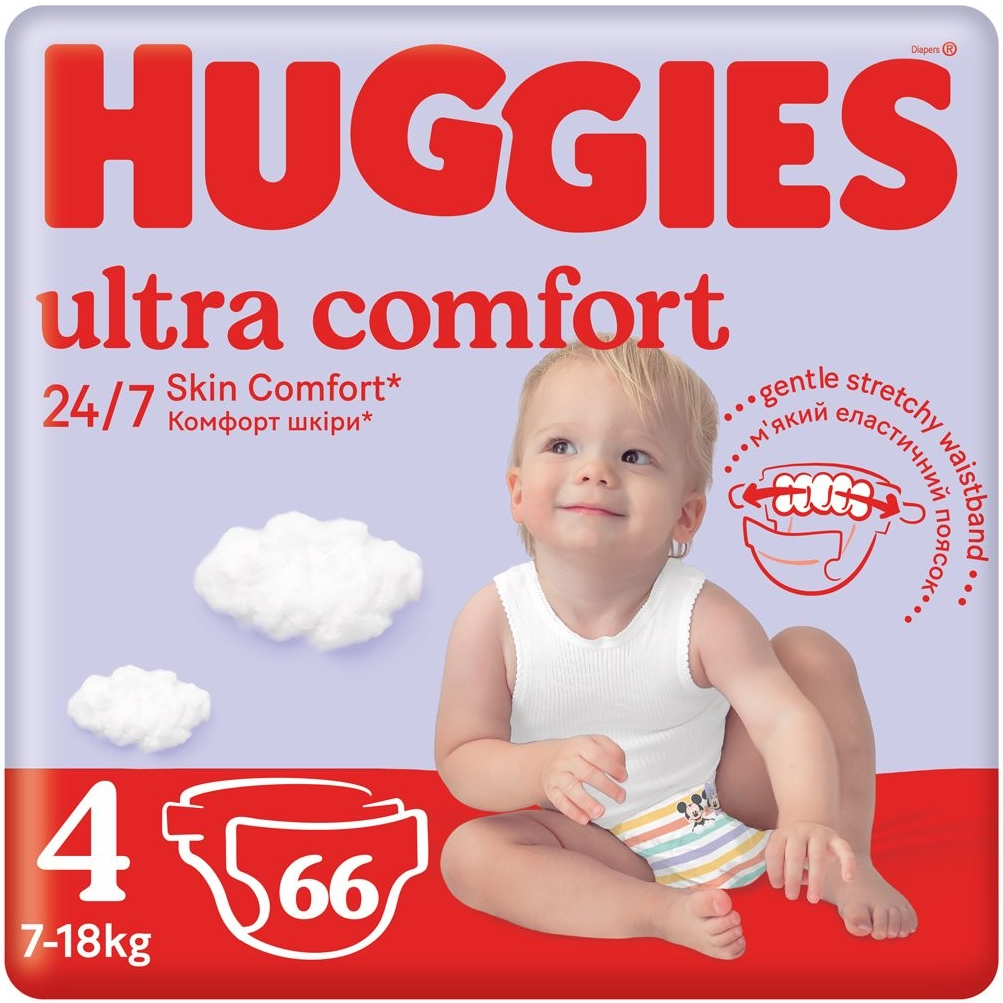 HUGGIES Ultra Comfort Mega 4 66 ks