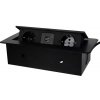 Izoxis 21446 Zásuvka výklopná 2x zásuvka, 2x USB, 1,9 m čierna Izoxis 21446 Zásuvka výklopná 2x zásuvka, 2x USB, 1,9 m čierna