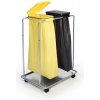 Stojan pojazdný na 2 odpadkové vrecia 70/120l, čierna + žltá 750 x 510 x 1020 mm Stojan pojazdný na 2 odpadkové vrecia 70/120l, čierna + žltá 750 x 510 x 1020 mm
