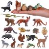 Sada figúrok lesných zvierat pozostávajúca z 18 mini hračiek Sada figúrok lesných zvierat pozostávajúca z 18 mini hračiek