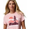 Ruby Springs Graphic Fitted SS Ruby Springs Graphic Fitted Damske Tricko Kratky Rukav Pink Sand Get Hiked