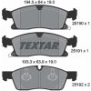 Sada brzdových platničiek kotúčovej brzdy TEXTAR 2519002