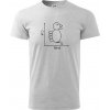 Cat bird diagram - Klasické pánske tričko vyššej gramáže - XL ( Svetlosivý melír ) Cat bird diagram - Klasické pánske tričko vyššej gramáže - XL ( Svetlosivý melír )