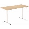 AlzaErgo Table ET2 Core biely + doska 140 × 80 cm lamino breza AlzaErgo Table ET2 Core biely + doska 140 × 80 cm lamino breza