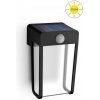 Philips 8720169265509 Outdoor solar Shroud solárne nástenné svietidlo so senzorom PIR LED 2,3W 250/25lm 2700K IP44 čierna, čírá Philips 8720169265509 Outdoor solar Shroud solárne nástenné svietidlo so senzorom PIR LED 2,3W 250/25lm 2700K IP44 čierna, čírá