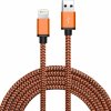 AppleKing opletený nabíjací a synchronizačný kábel USB-A / Lightning pre iPhone / iPad / iPod / AirPods - 2 m – oranžový - možnosť vrátiť tovar ZADARMO do 30tich dní AppleKing opletený nabíjací a synchronizačný kábel USB-A / Lightning pre iPhone / iPad / iPod / AirPods - 2 m – oranžový - možnosť vrátiť tovar ZADARMO do 30tich dní