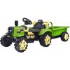 R-Sport Elektrický traktor s prívesom zelený C2
