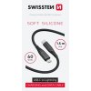 SWISSTEN SOFT SILICONE, USB-C na Lightning, 1.5m, 60W, čierrny SWISSTEN SOFT SILICONE, USB-C na Lightning, 1.5m, 60W, čierrny