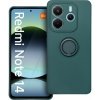 Kryt Silicone Ring Case Xiaomi Redmi Note 14 4G / 14 5G Green Kryt Silicone Ring Case Xiaomi Redmi Note 14 4G / 14 5G Green