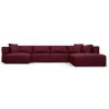 Milo Casa rohová pohovka vínovočervená