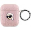 Puzdro Karl Lagerfeld PU Embossed Karl Head pre AirPods 1/2, ružová Puzdro Karl Lagerfeld PU Embossed Karl Head pre AirPods 1/2, ružová