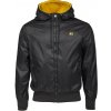 Pánska bunda Russell Athletic, HOODIE BOMBER čierna,žltá M Pánska bunda Russell Athletic, HOODIE BOMBER čierna,žltá M