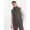Ombre Men's quilted wool sleeveless jacket - olive melange šedá L Ombre 5902228984269 Ombre Men's quilted wool sleeveless jacket - olive melange šedá L Ombre 5902228984269