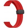 eses Silikónový remienok s magnetickou sponou pre smart hodinky 20 mm Farba: červená