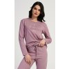 Vienetta Dámske pyžamo dlhé Emily Farba: Ružová, Veľkosť: M Vienetta Dámske pyžamo dlhé Emily Farba: Ružová, Veľkosť: M