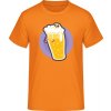 E190 Tričko - Motív - Pivo so smrtkou 2 - Oranžová - M - Pánske E190 Tričko - Motív - Pivo so smrtkou 2 - Oranžová - M - Pánske