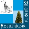 Vianočný led zväzok svietiacich reťazcov s časovačom - 10 reťazcov po 25ks led - 2,4m - teplá biela Vianočný led zväzok svietiacich reťazcov s časovačom - 10 reťazcov po 25ks led - 2,4m - teplá biela