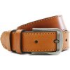 Svetlo hnedý kožený pánsky prešívaný opasok Leandro 130 cm Svetlo hnedý kožený pánsky prešívaný opasok Leandro 130 cm