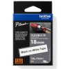 páska BROTHER TZFX241 čierne písmo, biela páska FLEXIBLE ID Tape (18mm) (TZEFX241)