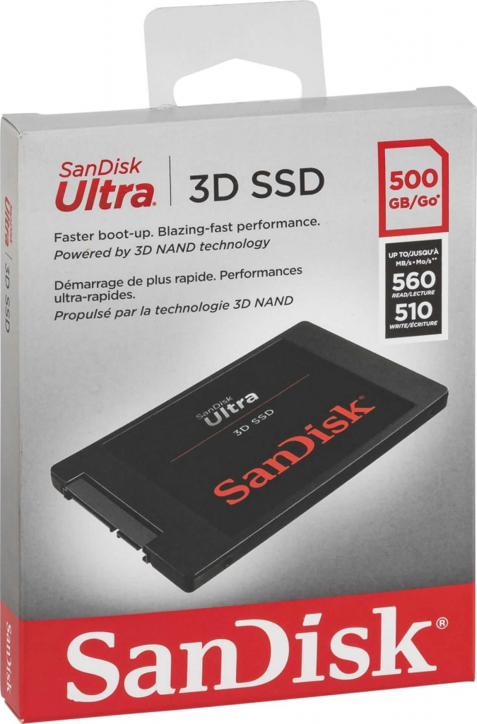 SanDisk Ultra 3D 500GB, SDSSDH3-500G-G26