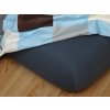 DADKA Jersey prestieradlo farba tmavo šedá 140/200 DADKA Jersey prestieradlo farba tmavo šedá 140/200