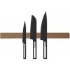 Wook | drevená magnetická lišta na nože - buk montáž: montáž na sklo/stenu, veľkosť: 60 x 4 x 2cm (10 nožov)