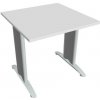 Rokovací stôl Flex, 80x75,5x80 cm, biely/kov Rokovací stôl Flex, 80x75,5x80 cm, biely/kov