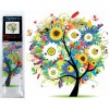 Norimpex Diamantové maľovanie 7D Kvitnúci strom 30 x 30 cm