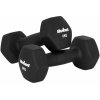 Rebel RBA-2330-6 Liatinové neoprénové činky HEX 2 x 6 kg