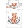 Jerry Fabrics Obliečky do postieľky Medvedík plane baby 100x135, 40x60 cm Jerry Fabrics Obliečky do postieľky Medvedík plane baby 100x135, 40x60 cm