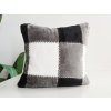 XPOSE® Mikroplyšová obliečka na vankúš KÁRO - sivá 40x40 cm, Mikroplyš XPOSE® Mikroplyšová obliečka na vankúš KÁRO - sivá 40x40 cm, Mikroplyš