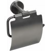 BISK Erga Skala, držiak na WC papier s krytom, grafitová, ERG-08384 BISK Erga Skala, držiak na WC papier s krytom, grafitová, ERG-08384