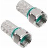 CABLETECH F konektor RG6-U + 2x gumička HQ CABLETECH F konektor RG6-U + 2x gumička HQ