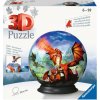 RAVENSBURGER 3D Puzzleball Mystický drak 73 dílků RAVENSBURGER 3D Puzzleball Mystický drak 73 dílků