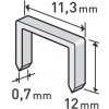 EXTOL spony, balenie 1000ks, 12 mm, 11,3 x 0,52 x 0,70 mm 8852504